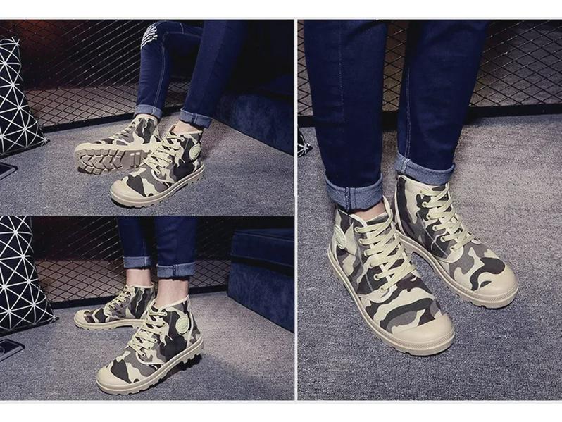 Unisex Retro Vászon Csizmák: Őszi és Téli Középmagas Szárú Alkalmi Lábbeli