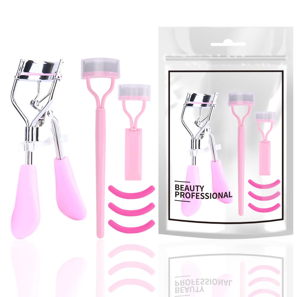 

Stainless Steel Eyelash Curler with Comb - Natural Curling Tool for Beginners