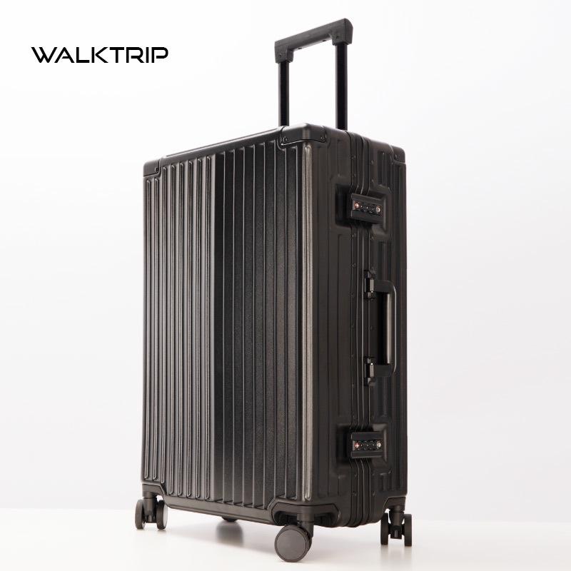 Xingzhi Lv Aluminum Suitcase with Universal Wheels - 20/24/26/28 inch Travel Trolley, Unisex Design