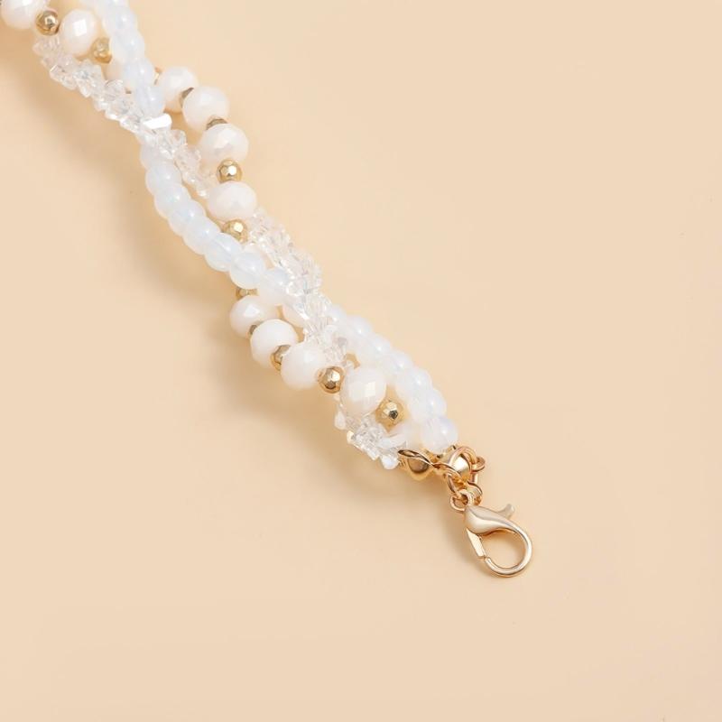 Elegant Multi Layer Heart Tassels Necklace Adjustable Length Beaded Neck Chain for Women Girls Fashion Jewelry Gift