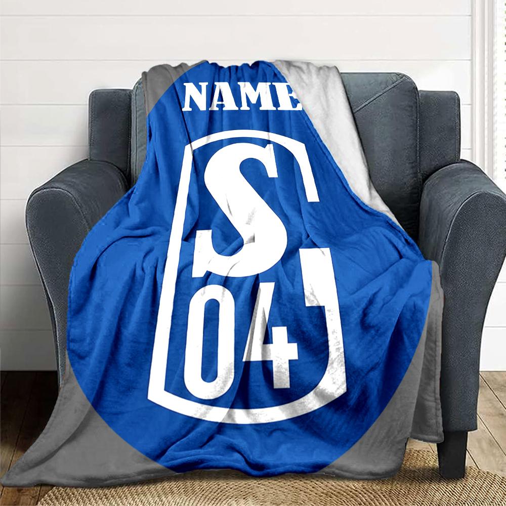 Custom Name Ipswich Town FC Crest Blanket for Couch & Bed, Plush Cozy Fuzzy Blanket Super Soft & Warm Blankets for Fall and Winter. 0908263