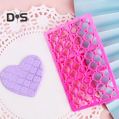 DIY Fondant Mold Brick Pattern Useful Heat Resistant Quick Release Embossing Mold