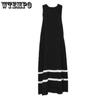 Women's Long Dress Sleeveless Big Skirt Hem Dress Summer Undershirt Long Dress Large Size Temperament Loose Women's Clothing