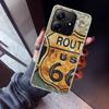 America Route 66 Phone Case For Xiaomi Redmi Note 15 14 14S 13 12S 12 Pro Plus 11S 11 10S 10 4G Cover 11E 11T 5G Print Fundas Re