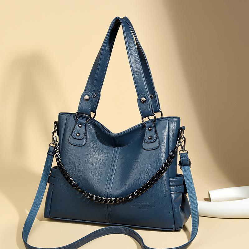Tote Bag: A Fashionable Women's Single-shoulder Bag with Soft Leather and Large Capacity, A Hand-held Crossbody Bag
