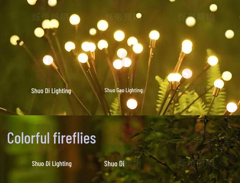 Firefly Solar Garden Lights: Waterproof Outdoor Villa and Lawn Decor
