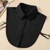Chiffon Solid False Collar Casual Fake Collar Lapel Detachable Half Shirt Blouse Dickey Collar For Women