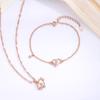 S925 Sterling Silver Heart Necklace: Women's Versatile Rose Gold Mother-of-pearl Jewelry