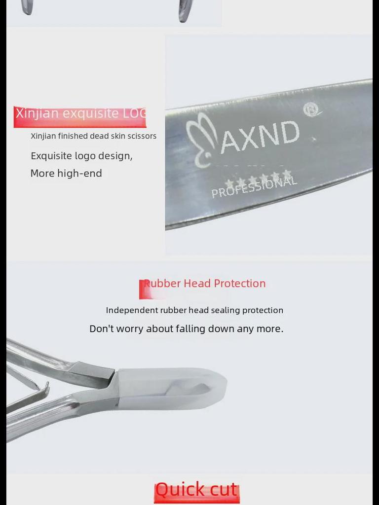 Xin's Professional Manicure Nail Scissors - Nail Scissors, Special Toenail Scissors, Dead Skin Removal Tools