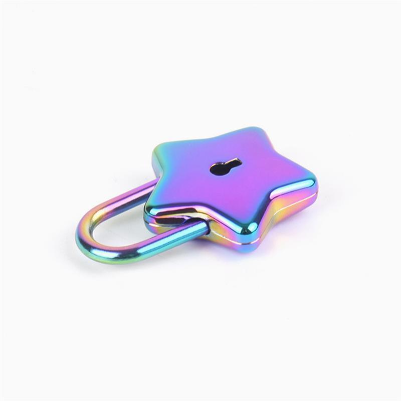 Decorative Lock Diary Shaped Lock DIY Padlock Metal Padlock For Women With Key Mini Star Shape Archaize Padlocks