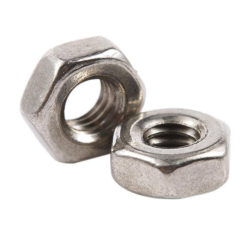 100Pcs M3 3mm Filetage Femelle Hexagonal Métal Fixation Argent Ton