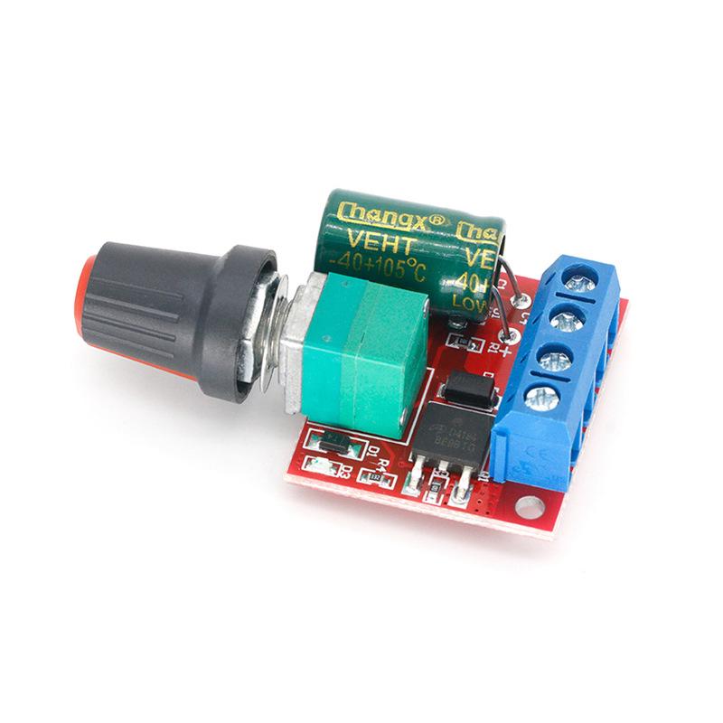 DC-motorhastighetsregulator & LED-dimmermodul, 5V-35V, 5A