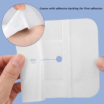 10/5Pcs Medical Drainage Tube Sterile Wound Dressing Non-Woven Patch with Hole for Renal Puncture Urinary Catheter Fixation