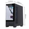 Mini Gaming Computer Case M-Atx Itx Seaview Room 270°Full View Without Column Desktop Chassis Support 240 Water Cooler Pc Case