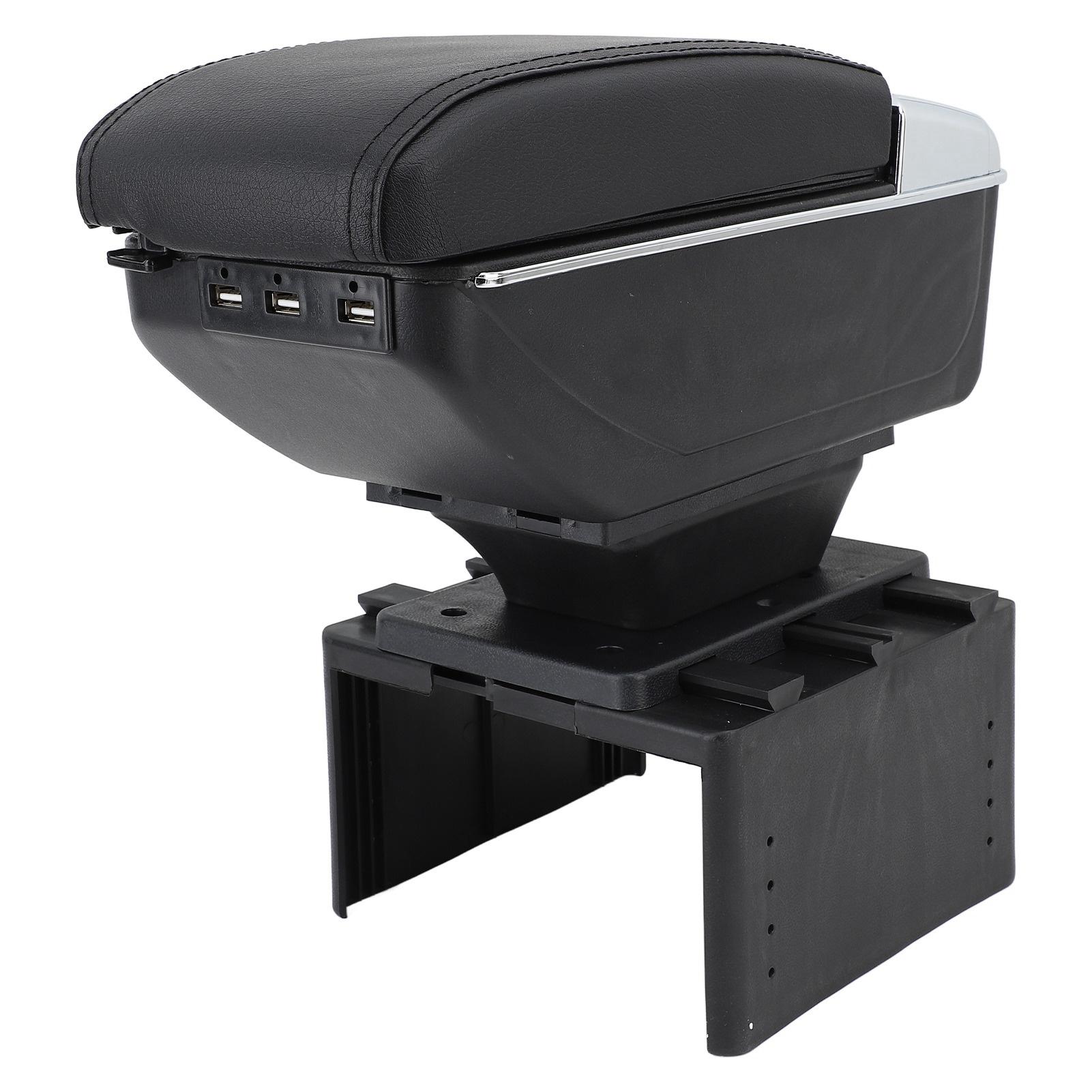 

Передний центральный подлокотник консоли, выдвижной подлокотник, органайзер, чехол для хранения, универсальный, подходит для большинства чёрный