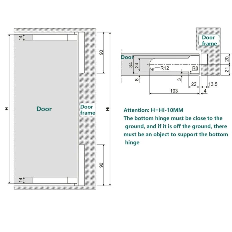 Upgrades Cabinet Hinges 110 Degree Swing Door Hinges Quiet Operate Door Hinges Heavy Duty Hinges Set for Office Door