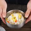 304 Stainless Steel Double-layer Soup Bowl Thickened Korean Noodle Bowl Household Anti-scalding Rice Bowls Kitchen Tableware