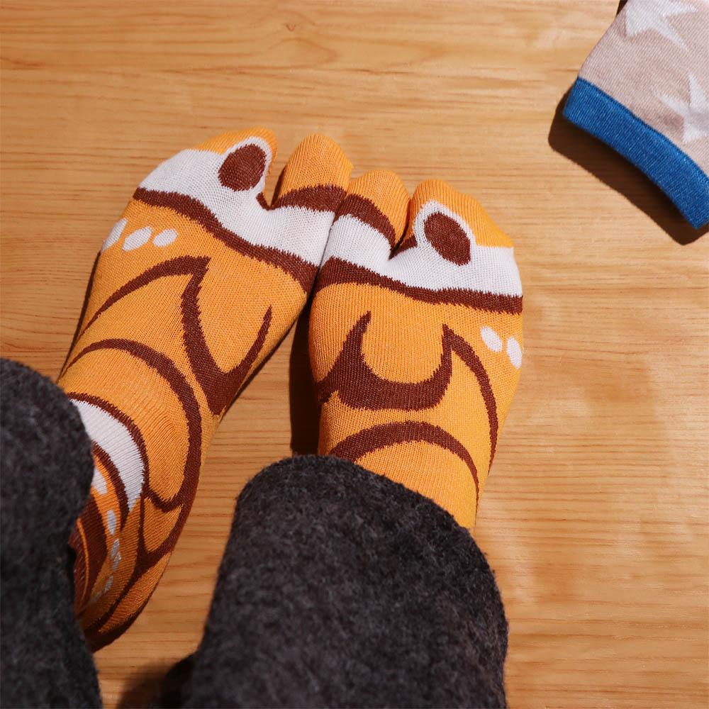 Deep-sea Animals Funny Fish Tube Socks Whale Toe Separator Socks Fashion Two Toe Socks  Slippers