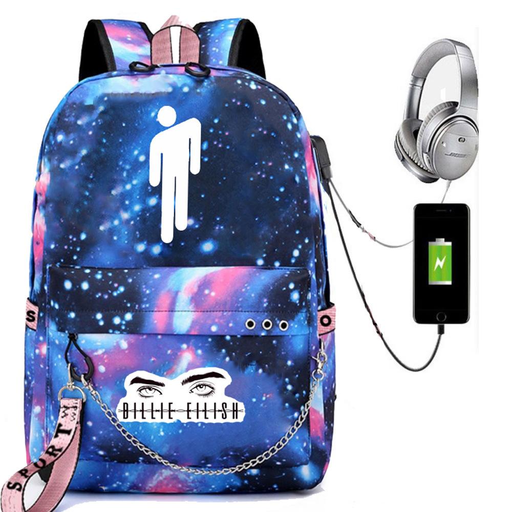 Backpack Star L Empty USB Charging Travel Backpack Student Bag