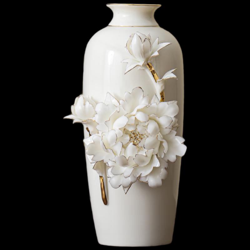 Light Luxury Waterdrop Ceramic Vase