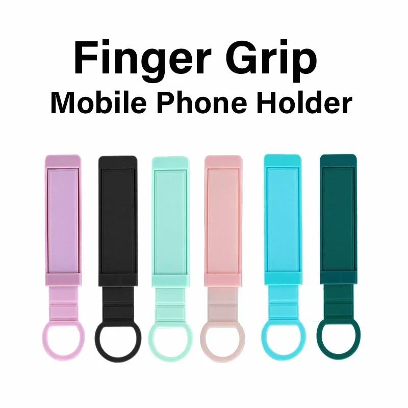 1pc Luxurious Universal Wrist Band Cell Phone Bracket Portable Finger Grip Mobile Phone Holder Sticked Socket Stand Strap