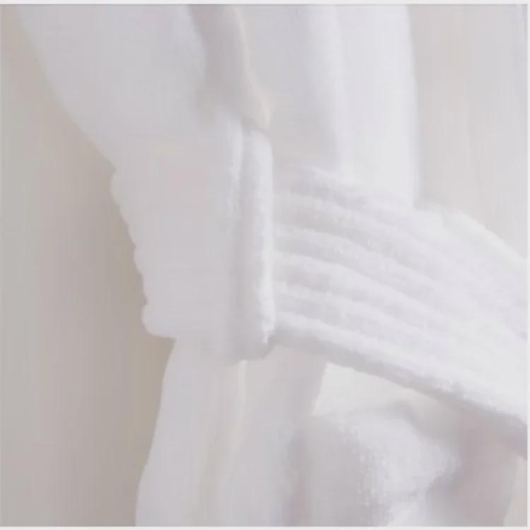 Luxurious Cotton Velvet Bathrobe - Thick, Washable, Suitable for Five-Star Hotels and Homestays