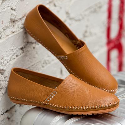 Genuine Leather Mens Slip On Footwear Handmade Male Formal Shoes Wedding Party Dress Shoes Breath Driving Lazy Loafers Moccasins