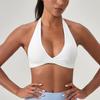 Hanging Neck Sling Sports Vest Women Slim fit With Chest Pad Outdoor Fitness Bra Running Top Yoga Underwear High Elastic