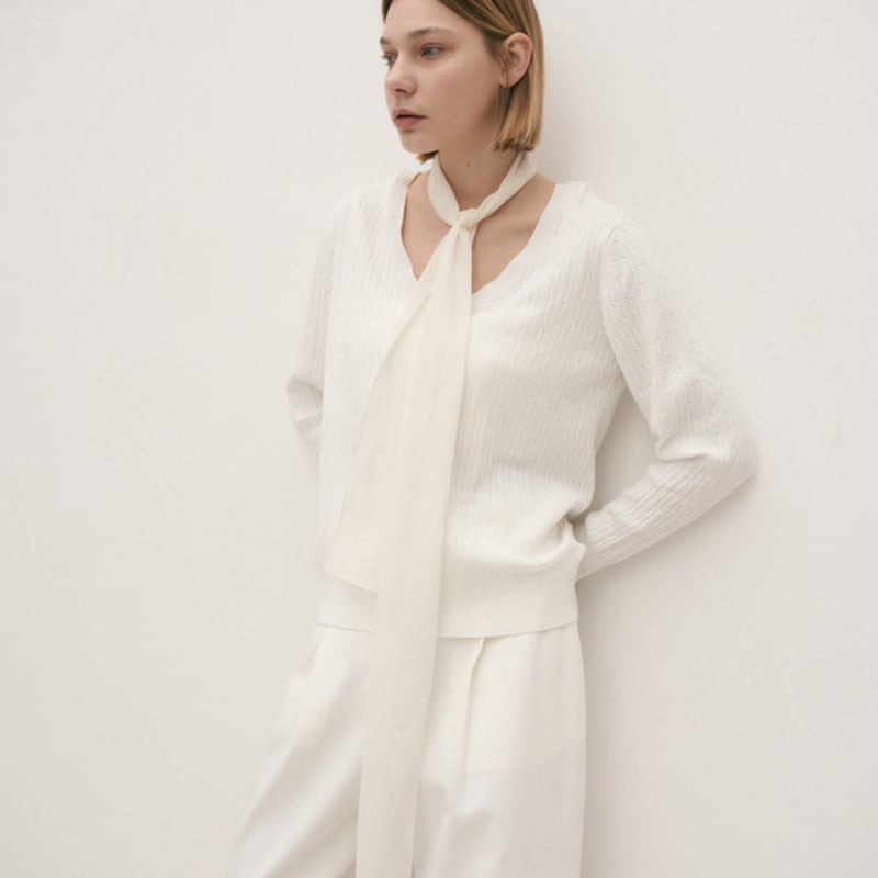 BB’DE SOLI’DE lune cotton tie scarf set