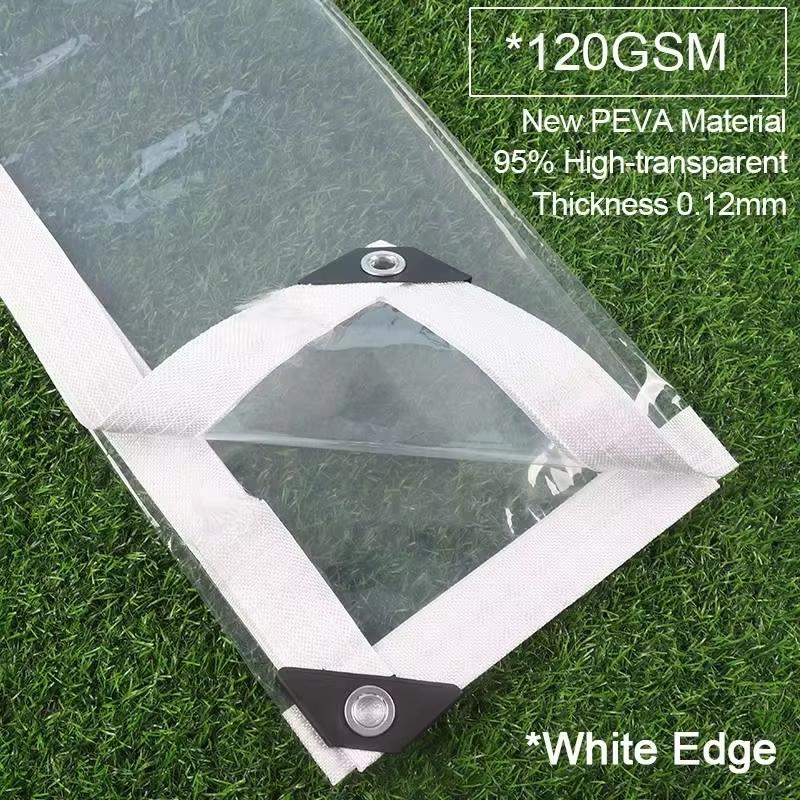 

New PEVA Rainproof Film Outdoor Transparent Tarpaulin Truck Shed Raincover Furniture Dust Cover Greenhouse Waterproof Cloth 1mx1m