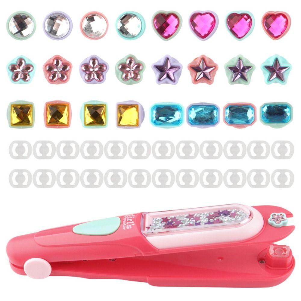 Shining  Girls Hair Jewels Reusable Kids Hair Styling Tool Hair Gem Stamper  For Children