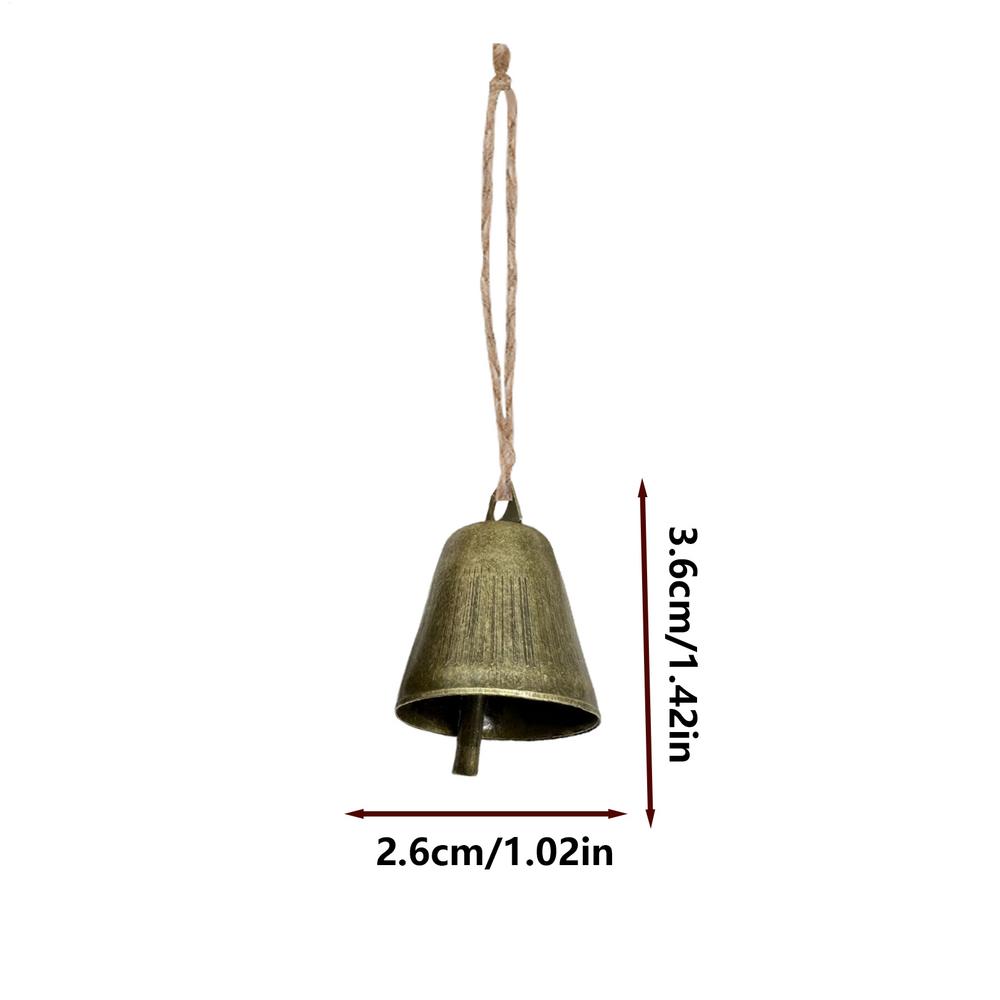 1PC Retro Bell Ornaments for Christmas Tree Christmas Bells for Decoration Rustic Bells Vintage Decor Chime Bell Pendant Bells