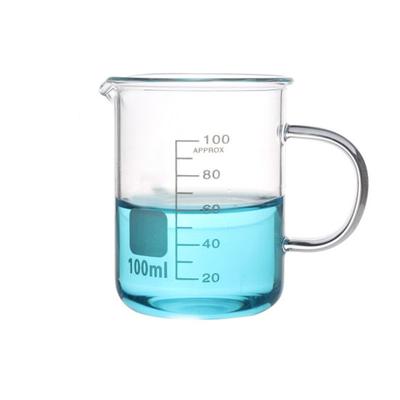 50/100/250/500/1000ml Fassungsvermögen Hochtemperaturbeständiger Glasbecher