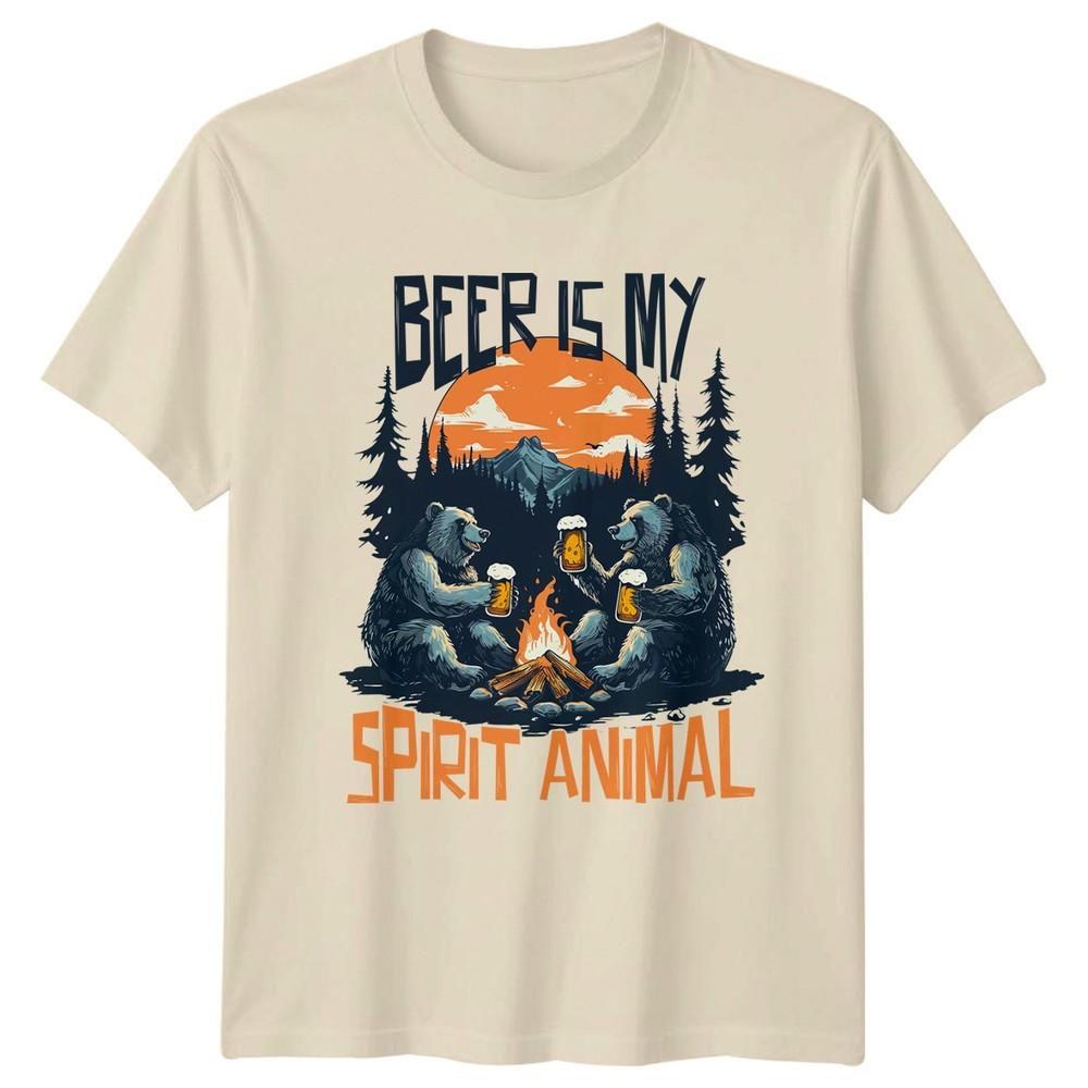 Beer Is My Spirit Animal TShirt Camping Beer Outdoors