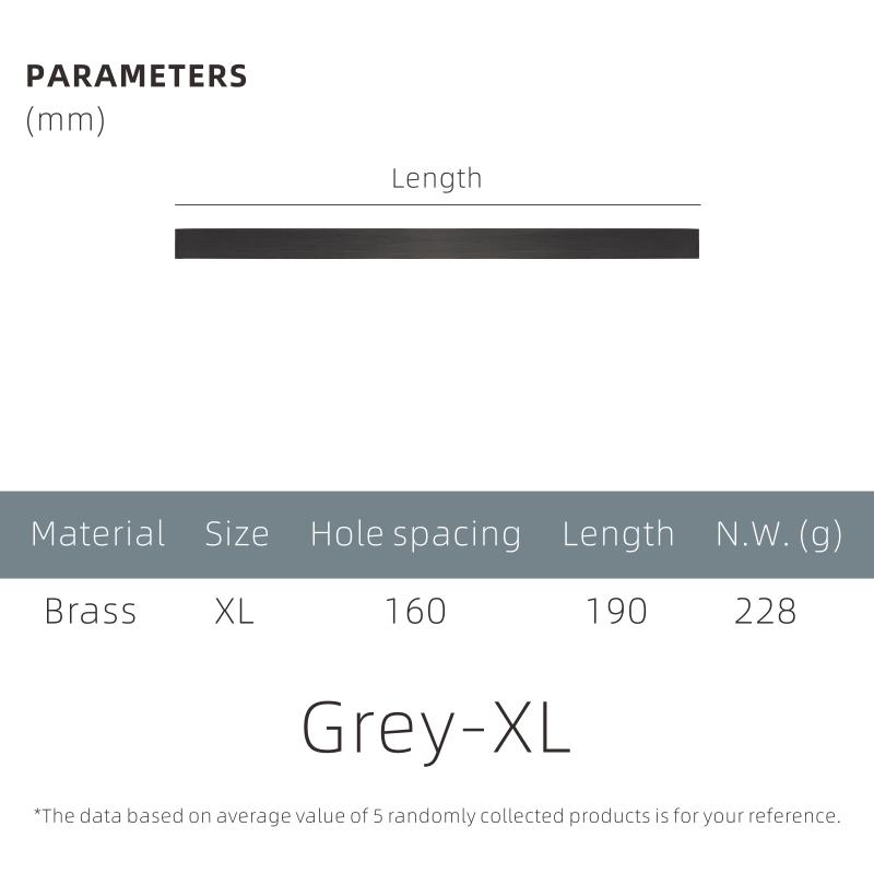 Dooroom Brass Furniture Handles Modern Fashion Grey Wardrobe Dresser Cupboard Cabinet Drawer Show Box Wine Bar Pulls Knobs