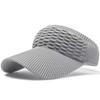 Korean Style Knit Duckbill Cap: Fish Scale Topless Summer Sun Hat for Outdoor Sports
