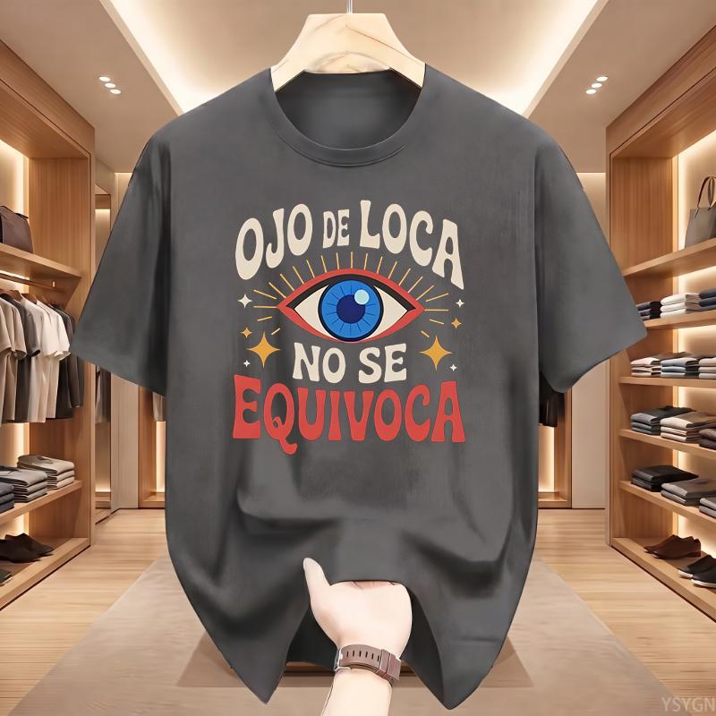 Streetwear T Shirt Tee Women Men Cotton Oversize Summer Loose Casual Trend Crazy Eye Doesn't Lie Top