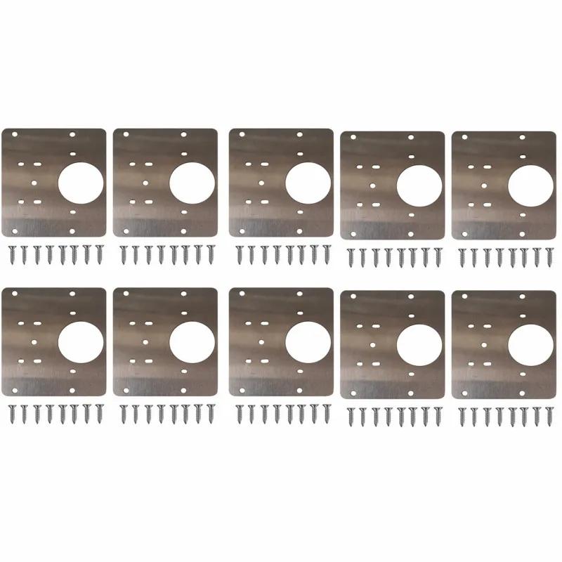 1Pcs Stainles Steel Cupboard Door Hinge Repair Plate Doors Window Installation Hinge Fixing Plate Household Hardware Accessories