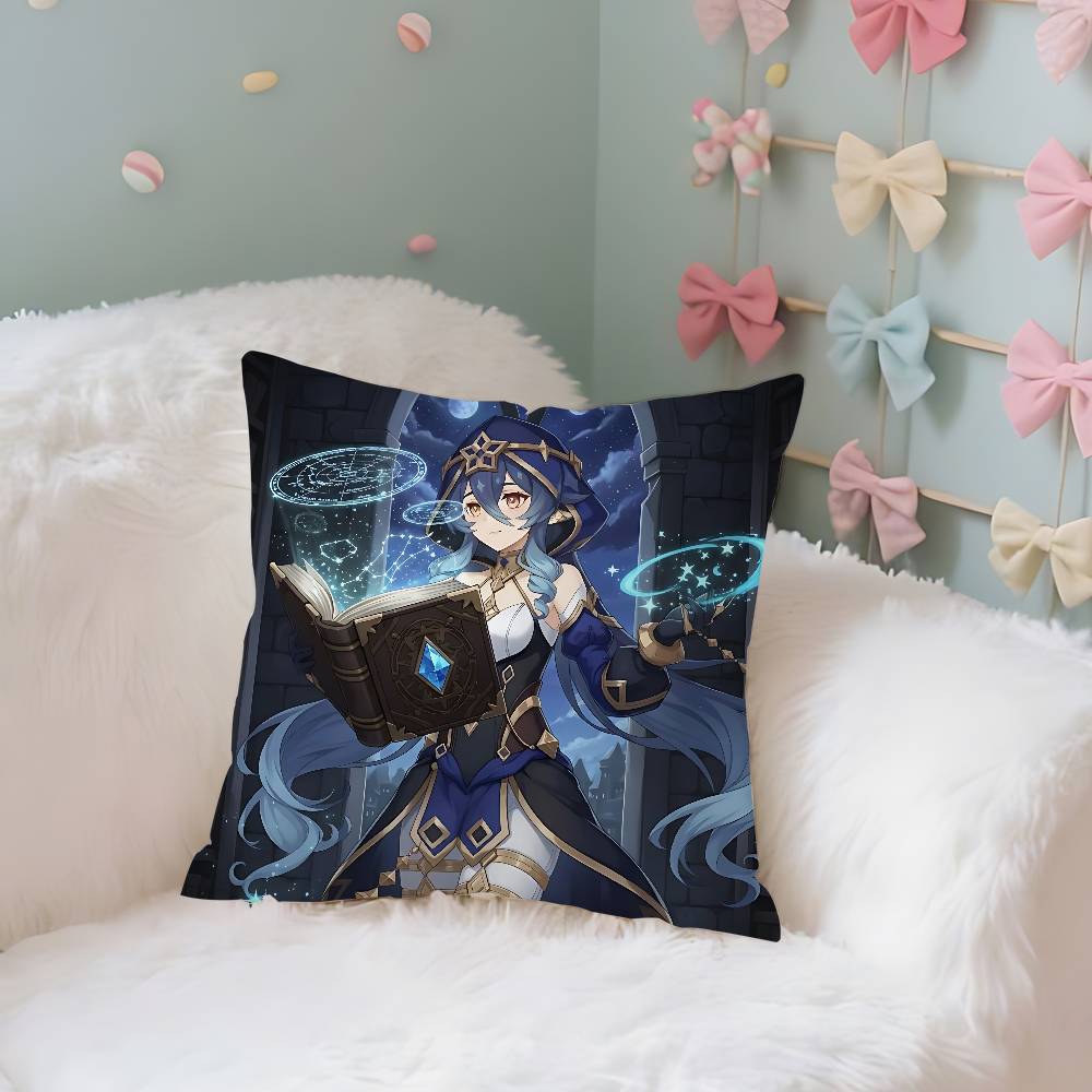 Layla Genshin Impact Pillow Case Throw Pillow Cover Nordic Vintage Style Cushion Covers Home Living Room Sofa Couch Seat