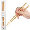 FlaColle Natural Beeswax Finish Natural Wood Made In Gift Chopsticks, 23cm, Octagonal, Thick, Stylish, Japan, [Nostalgic Warmth], (Hippopotamus)