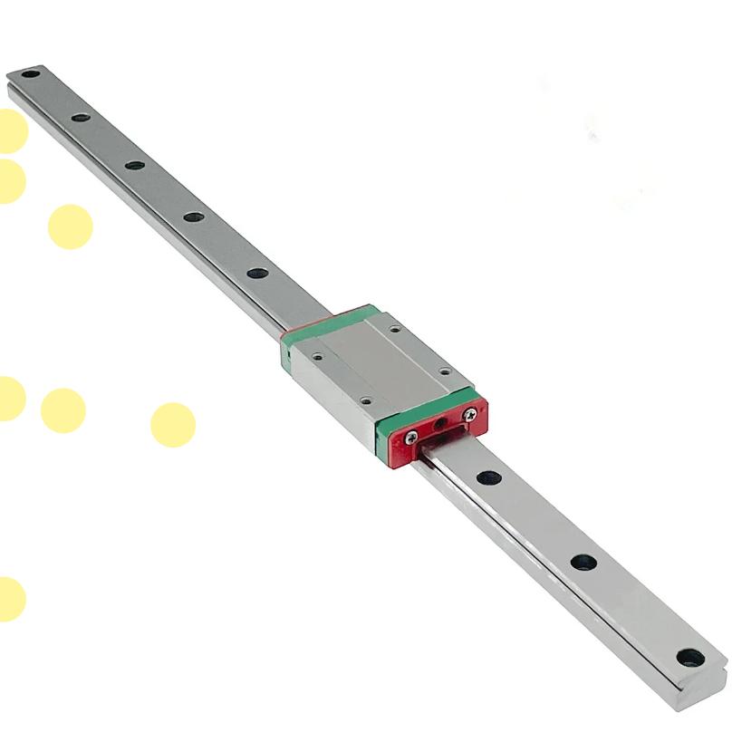 MGN9 MGN12 200 300 400mm miniature linear rail slide 1pc MGN linear guide 1PC MGN Block for CNC FA 3d printer.