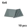 DO IT YOURSELF Ceramic Tile Construction Bricks MOC Smooth Figures Blocks 4x4 6x6 8x8 8x16 7x7 Works With 10202 1751 Learning Creativity Playthings