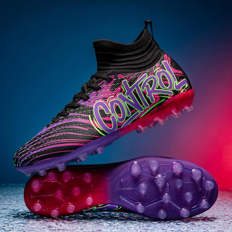Football Boots Professional Society Soccer Cleats AG/FG Soccer Shoes Non-slip Grass Training Sneaker Teenagers Sports Footwear