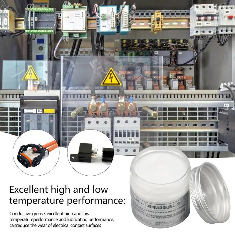 100g Electric Contact Grease Automotive Silicone Grease Electric Contact Grease for Low Resistance Value for Household Appliance