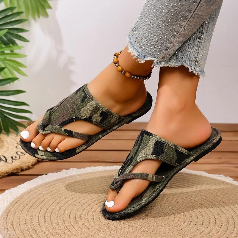 Fashion Women Slippers Comfortable Fashion Big Size Slippers Bohemian Flower Pattern Sandals Home Casual Lightweight Shoes Slides Women