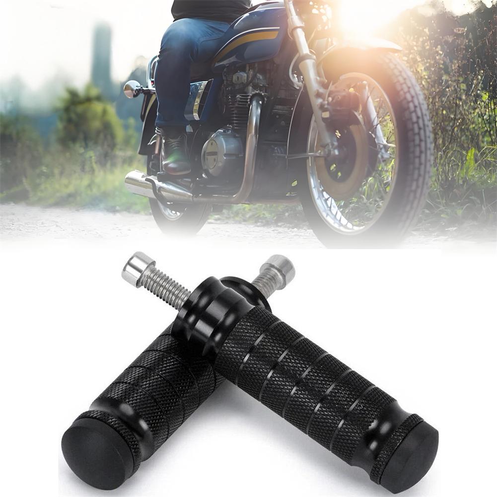 Fotstöd i aluminium baktill, halkfria fotpinnar, fotpinnar för motorcykel