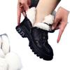 Women's Large Size Soft Elastic Winter Warm Cold Padded Snow Boots Non-slip Wear-resistant Outdoor Casual Sneakers Martin Cotton Boots