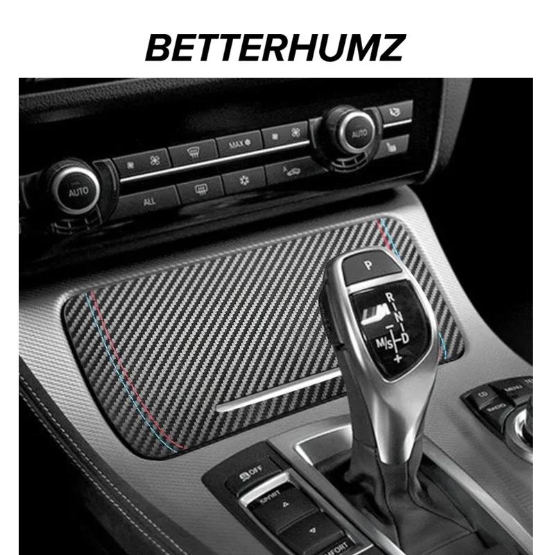 For BMW F10 F18 Series 5 Made of Alcantara Center Console Storage Box Cover Trim Performance Sticker Car Interior Accessories