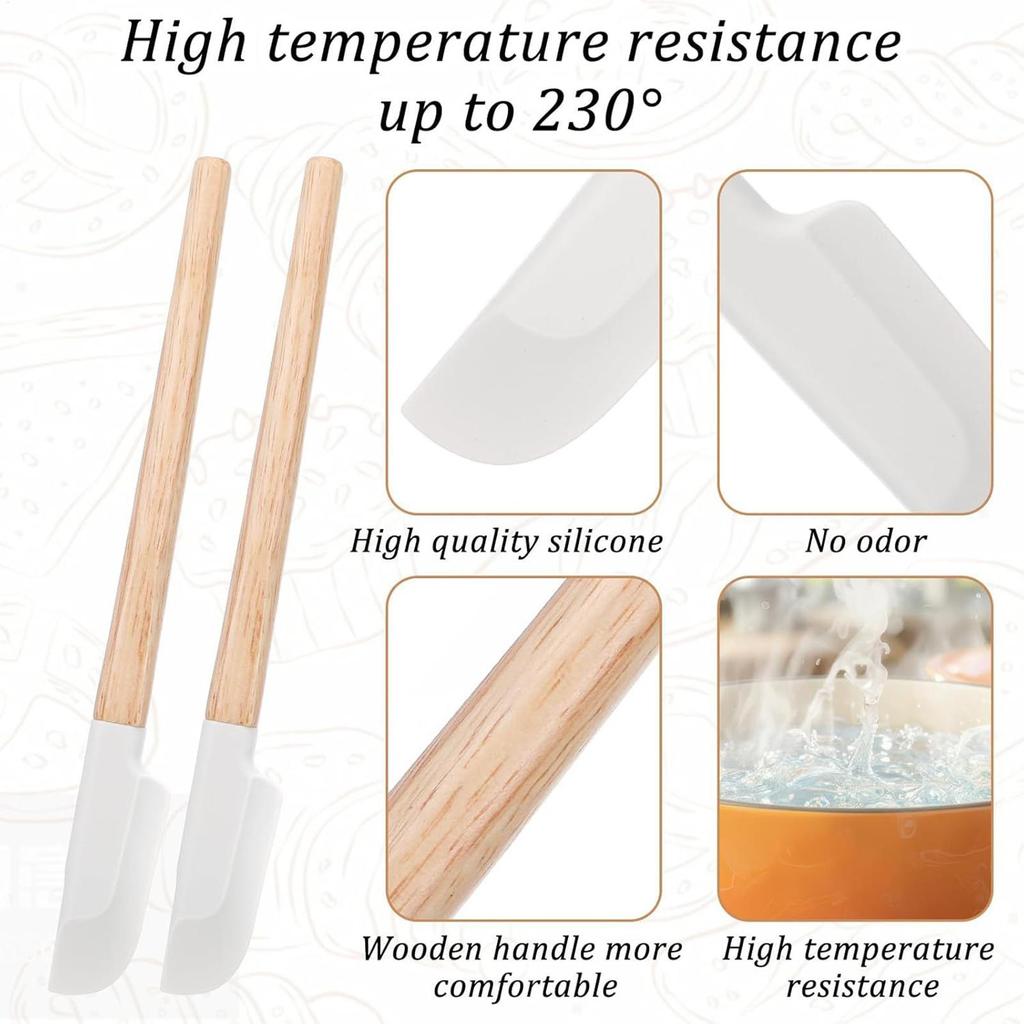 Spatulas silicone Cream Scraper Household all-in-one Long Cake Spatula Heat-resistant Kitchen Baking Tool Kitchen Utensils