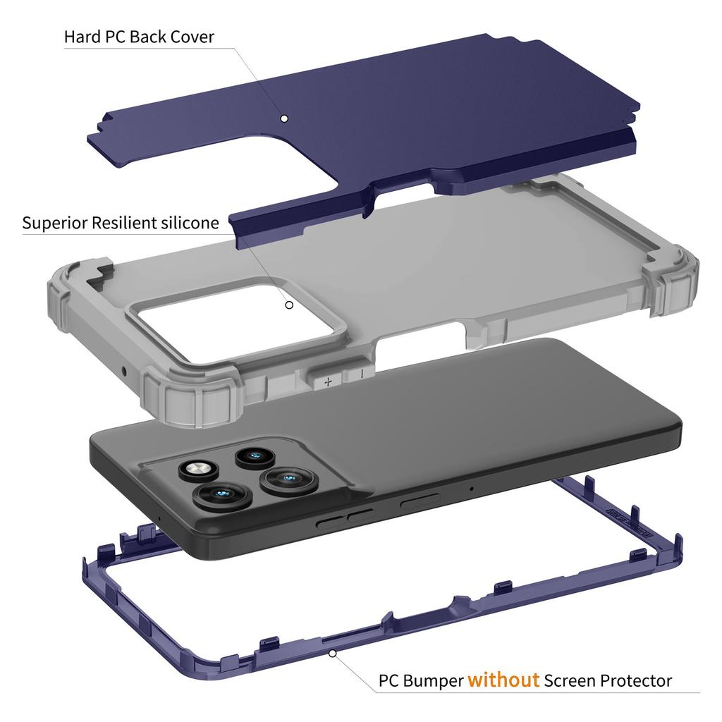 L-Style For Motorola Moto G 5G (2025) Case Shockproof PC+TPU Phone Back Cover